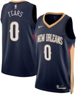 Unisex New Orleans Pelicans Jeremiah Fears Nike Navy Swingman Player Jersey - Icon Edition