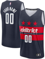 Men's Washington Wizards Fanatics Navy Fast Break Custom Jersey - Statement Edition