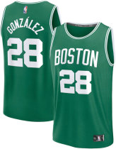 Men's Boston Celtics Hugo Gonzalez Fanatics Kelly Green 2025 NBA Draft First Round Pick Fast Break Replica Jersey - Icon Edition
