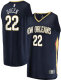 Men's New Orleans Pelicans Derik Queen Fanatics Navy Fast Break Replica Jersey - Icon Edition