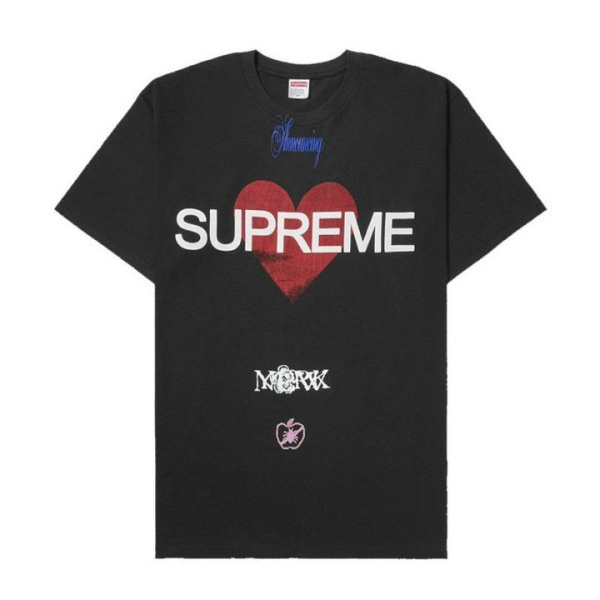 Supreme Short Round Collar T-shirt S-XXL (83)