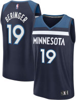 Men's Minnesota Timberwolves Joan Beringer Fanatics Navy 2025 NBA Draft First Round Pick Fast Break Replica Jersey - Icon Edition