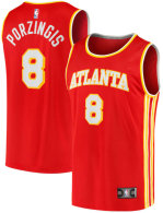 Men's Atlanta Hawks Kristaps Porziņģis Fanatics Red Fast Break Replica Jersey - Icon Edition