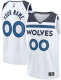 Men's Minnesota Timberwolves Fanatics White Fastbreak Custom Jersey - Association Edition