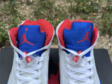 Authentic Air Jordan 5 White/Blue/Black/