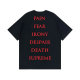 Supreme Short Round Collar T-shirt S-XXL (189)