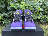 Authentic Air Jordan 4 Purple/Yellow
