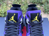 Authentic Air Jordan 4 Purple/Yellow