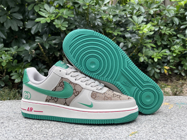 Authentic Gucci x Nike Air Force 1 Green