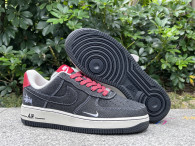 Authentic Nike Air Force 1 Black/White/Red