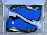Authentic Air Jordan 14 Challenge Blue/Black