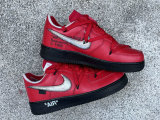 Authentic Off-White x Nike Air Force 1 Black/Red