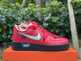 Authentic Off-White x Nike Air Force 1 Black/Red