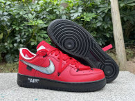 Authentic Off-White x Nike Air Force 1 Black/Red