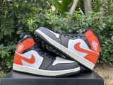 Authentic Air Jordan 1 Low Black/Orange/White