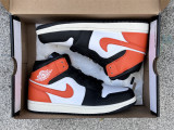 Authentic Air Jordan 1 Low Black/Orange/White