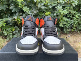 Authentic Air Jordan 1 Low Black/Orange/White