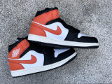 Authentic Air Jordan 1 Low Black/Orange/White