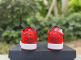 Authentic Air Jordan 1 Low Black/Red