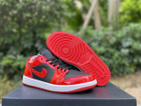 Authentic Air Jordan 1 Low Black/Red