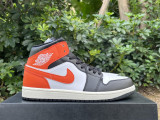 Authentic Air Jordan 1 Low Black/Orange/White