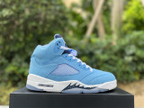 Authentic Air Jordan 5 Light Blue
