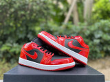 Authentic Air Jordan 1 Low Black/Red