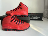 Authentic Air Jordan 10 Red/Black