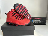 Authentic Air Jordan 10 Red/Black