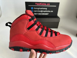 Authentic Air Jordan 10 Red/Black