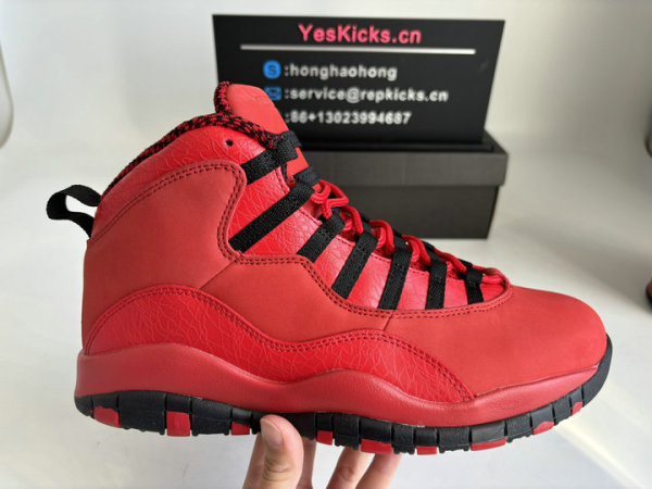 Authentic Air Jordan 10 Red/Black