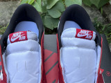 Authentic Air Jordan 1 Low OG Black Muslin Varsity Red