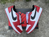 Authentic Air Jordan 1 Low OG Black Muslin Varsity Red
