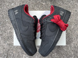 Authentic Supreme x Nike SB Dunk Low Black/Red/White