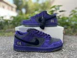 Authentic Supreme x Nike SB Dunk Low Purple/Black
