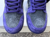 Authentic Supreme x Nike SB Dunk Low Purple/Black