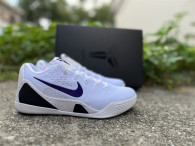 Authentic Nike Kobe 9 Elite Low EM Protro White/Purple