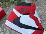 Authentic Travis Scott x Air Jordan 1 High OG Red/Black/White