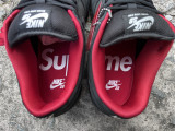 Authentic Supreme x Nike SB Dunk Low Black/Red/White