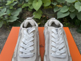Hermes Sneaker Homme Jet Chevre Velours White