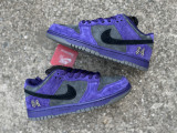 Authentic Supreme x Nike SB Dunk Low Purple/Black