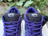 Authentic Supreme x Nike SB Dunk Low Purple/Black