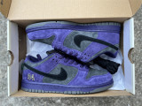 Authentic Supreme x Nike SB Dunk Low Purple/Black