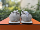 Hermes Sneaker Homme Jet Chevre Velours White