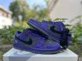 Authentic Supreme x Nike SB Dunk Low Purple/Black