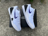 Authentic Nike Kobe 9 Elite Low EM Protro White/Purple
