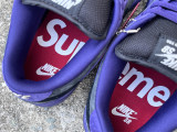 Authentic Supreme x Nike SB Dunk Low Purple/Black