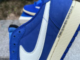 Authentic Travis Scott x Air Jordan 1 Low Blue/White