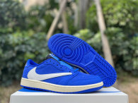 Authentic Travis Scott x Air Jordan 1 Low Blue/White