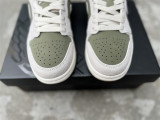 Authentic Air Jordan 1 Low GS Green/Grey